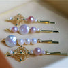 Handmade Freshwater Pearl Hairpin Side Clip For Women