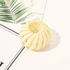 Handmade Frosted Bird's Nest Flower Bud Ball Hair Clip For Women Elegant Ushaped Ponytail Hair Accessory