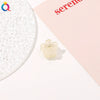 Handmade Frosted Pumpkin Flower Mini Claw Hair Clip For Women Cute Bangs Top Clip Plastic Hair Accessory