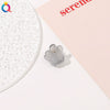 Handmade Frosted Pumpkin Flower Mini Claw Hair Clip For Women Cute Bangs Top Clip Plastic Hair Accessory