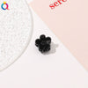 Handmade Frosted Pumpkin Flower Mini Claw Hair Clip For Women Cute Bangs Top Clip Plastic Hair Accessory