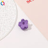 Handmade Frosted Pumpkin Flower Mini Claw Hair Clip For Women Cute Bangs Top Clip Plastic Hair Accessory