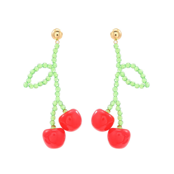 Handmade Fruit Style Artificial Crystal Women's Earrings
