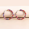 Handmade Geometric Beaded Earrings For Women Versatile Fashion Jewelry Wholesale