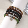 Handmade Geometric Mixed Materials Beaded Bracelets For Men