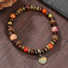 Handmade Geometric Style Unisex Bracelet Jewelry With Black Gallstone And Turquoise