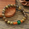 Handmade Geometric Style Unisex Bracelet Jewelry With Black Gallstone And Turquoise
