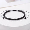 Handmade Geometric Tiger Eye Volcanic Stone Black Stone Unisex Bracelet Charm