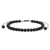Handmade Geometric Tiger Eye Volcanic Stone Black Stone Unisex Bracelet Charm