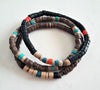 Handmade Geometric Wooden Beaded Bracelets Unisex