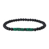 Handmade Geometric Wooden Beads Turquoise Coconut Shell Bracelet Unisex Hiphop Style