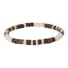 Handmade Geometric Wooden Beads Turquoise Coconut Shell Bracelet Unisex Hiphop Style