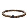 Handmade Geometric Wooden Beads Turquoise Coconut Shell Bracelet Unisex Hiphop Style