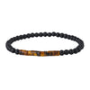 Handmade Geometric Wooden Beads Turquoise Coconut Shell Bracelet Unisex Hiphop Style