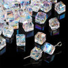 Handmade Glass Crystal Peach Heart Pointed Beads For Diy Bracelet Necklace Beaded Accessories