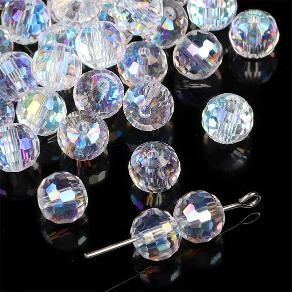 Handmade Glass Crystal Peach Heart Pointed Beads For Diy Bracelet Necklace Beaded Accessories