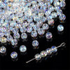 Handmade Glass Crystal Peach Heart Pointed Beads For Diy Bracelet Necklace Beaded Accessories