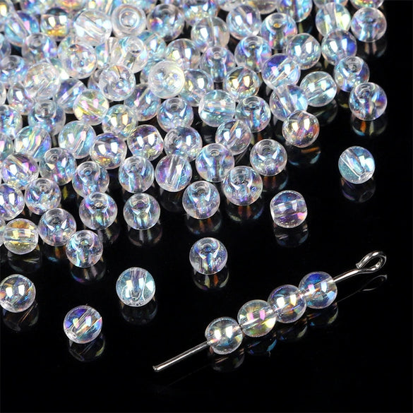 Handmade Glass Crystal Peach Heart Pointed Beads For Diy Bracelet Necklace Beaded Accessories