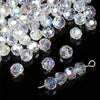 Handmade Glass Crystal Peach Heart Pointed Beads For Diy Bracelet Necklace Beaded Accessories