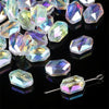 Handmade Glass Crystal Peach Heart Pointed Beads For Diy Bracelet Necklace Beaded Accessories