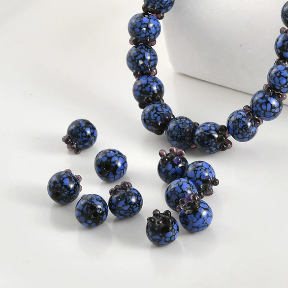 Handmade Glass Glazed Dripping Oil Jewelry Bracelet Necklace Earrings
