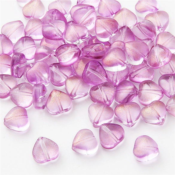 Handmade Glass Loose Beads In Fivepointed Star And Love Shape For Bracelet And Necklace Jewelry