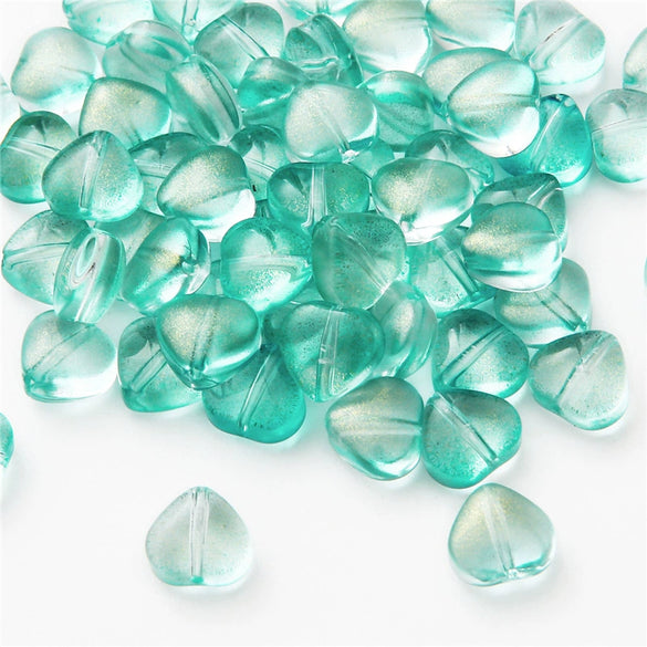 Handmade Glass Loose Beads In Fivepointed Star And Love Shape For Bracelet And Necklace Jewelry