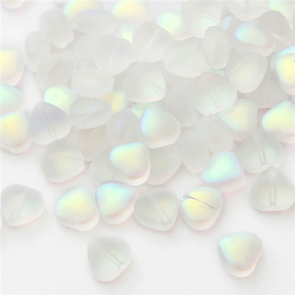 Handmade Glass Loose Beads In Fivepointed Star And Love Shape For Bracelet And Necklace Jewelry