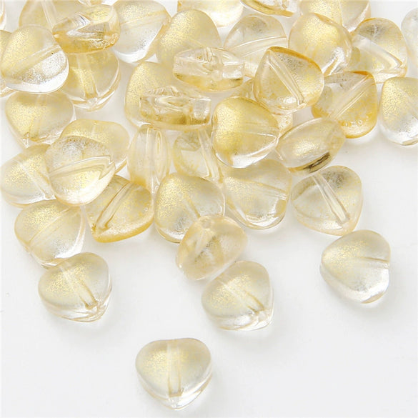 Handmade Glass Loose Beads In Fivepointed Star And Love Shape For Bracelet And Necklace Jewelry