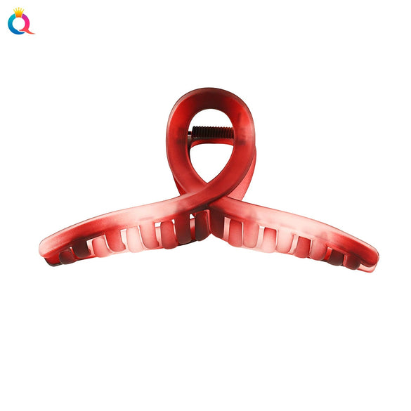 Handmade Gradient Retro Hair Claw Clip For Women With Cross Design Stylish Grip Hair Accessory
