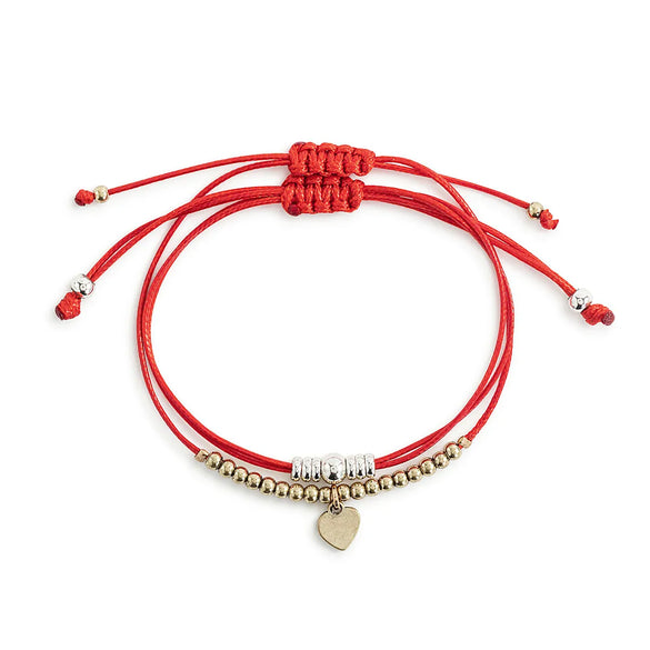 Handmade Heart Shape Copper Handmade Bracelets 2 Piece Set