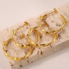 Handmade Heart 316L Stainless Steel Earrings With Electroplating And Fashion Style
