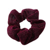 Handmade High Elastic Rainbow Scrunchie Hair Tie With Hot Stamped Laser Detail Punk Style Fabric Hair Ring