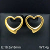 Handmade Hollow Love Pattern Stainless Steel And Titanium Steel Necklace Earrings Bracelet Three Piece Jewelry