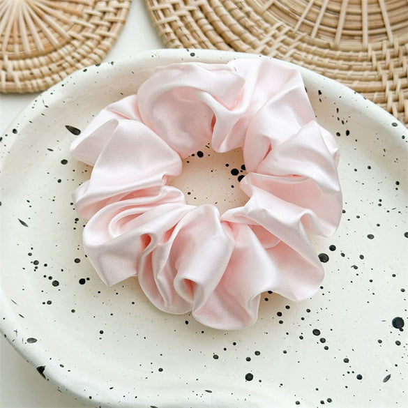 Handmade Imitation Silk High Elastic Hair Rings Ponytail Headwear For Women