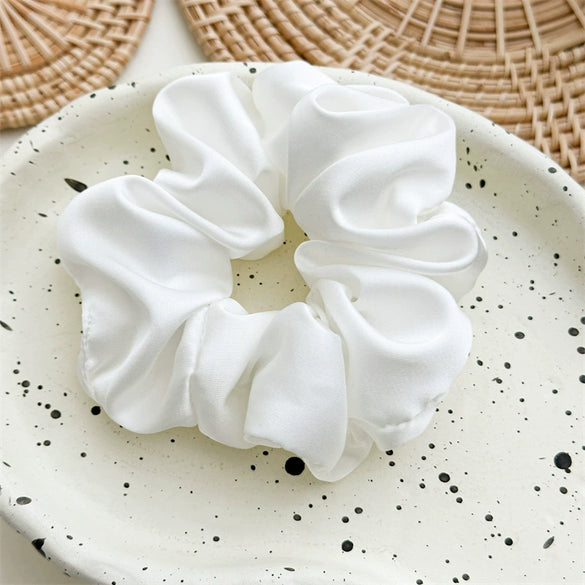 Handmade Imitation Silk High Elastic Hair Rings Ponytail Headwear For Women
