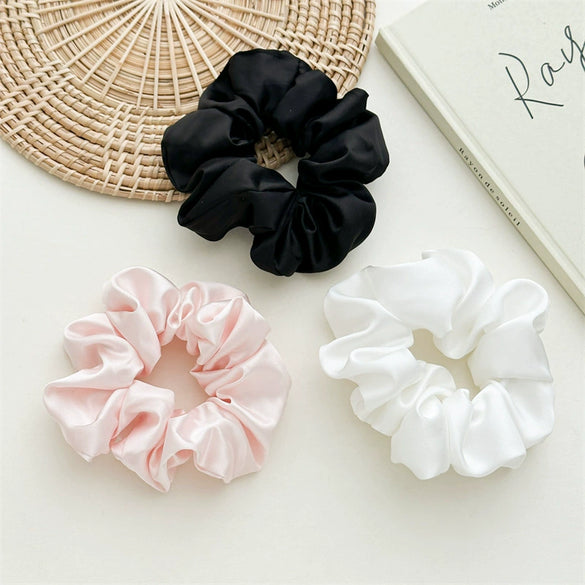 Handmade Imitation Silk High Elastic Hair Rings Ponytail Headwear For Women