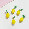 Handmade Jewelry Accessories Material Beaded Crystal Woven Flower Lemon Pendant With Lines Pattern