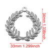 Handmade Jewelry Accessories Stainless Steel Round Pendant With Love Garland Design Electroplated
