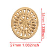 Handmade Jewelry Accessories Stainless Steel Round Pendant With Love Garland Design Electroplated