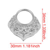 Handmade Jewelry Accessories Stainless Steel Round Pendant With Love Garland Design Electroplated