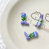 Handmade Jewelry Bracelet Necklace With Handpainted High Heels Shaped Glass Glazed Beads And Fuel Injection Processing