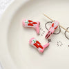 Handmade Jewelry Bracelet Necklace With Handpainted High Heels Shaped Glass Glazed Beads And Fuel Injection Processing