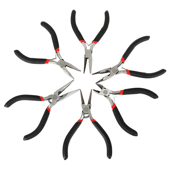 Handmade Jewelry Diy Tools Stainless Steel Cutting Pliers Pointed Nose Pliers Diagonal Pliers Curved Needle Pliers For Bracelet Necklace Production
