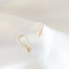 Handmade Jewelry Earrings Accessories Material Copper Electroplated With Gold Color Retention And Inlaid Zircon Minimalist Style
