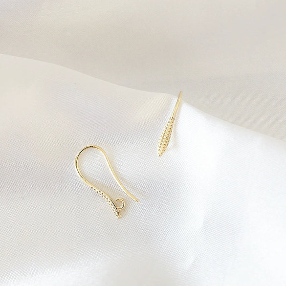 Handmade Jewelry Earrings Accessories Material Copper Electroplated With Gold Color Retention And Inlaid Zircon Minimalist Style