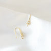 Handmade Jewelry Earrings Accessories Material Copper Electroplated With Gold Color Retention And Inlaid Zircon Minimalist Style