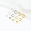 Handmade Jewelry Necklace With Double Layer Open Ring Copper Material Real Gold Electroplating Versatile Style