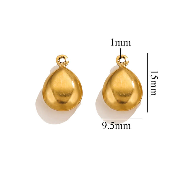 Handmade Jewelry Stainless Steel Electroplated 18K Gold Love Peach Heart Pendant Bracelet