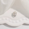 Handmade Jewelry 925 Sterling Silver Bracelet Necklace With Pearl Buckle Smooth Spherical Double Ring Magnetic Buckle Simple Geometric Style Electroplated